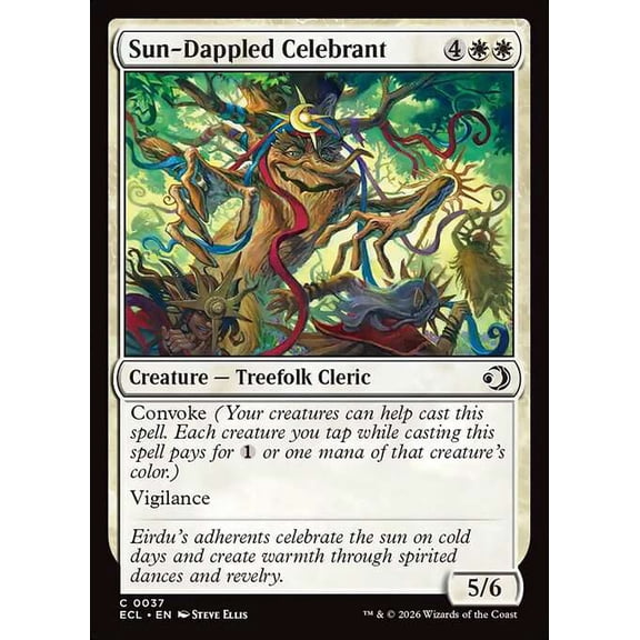 MtG Lorwyn Eclipsed Common Sun-Dappled Celebrant #37