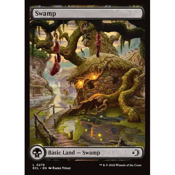 MtG Lorwyn Eclipsed Common Swamp [Full Art FOIL] #276