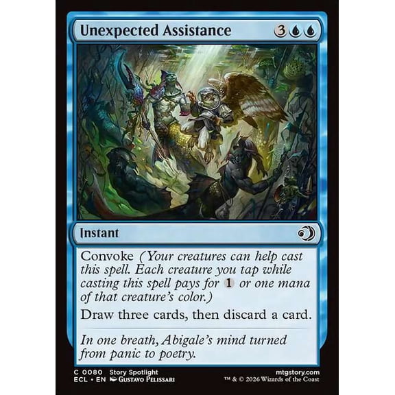 MtG Lorwyn Eclipsed Common Unexpected Assistance #80