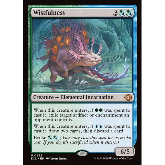 MtG Lorwyn Eclipsed Mythic Rare Wistfulness #252