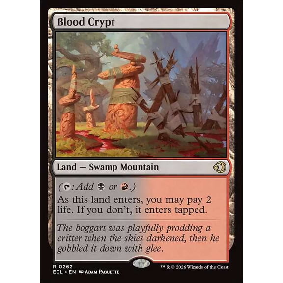 MtG Lorwyn Eclipsed Rare Blood Crypt [FOIL] #262