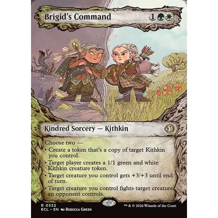 MtG Lorwyn Eclipsed Rare Brigid's Command [Showcase] #332