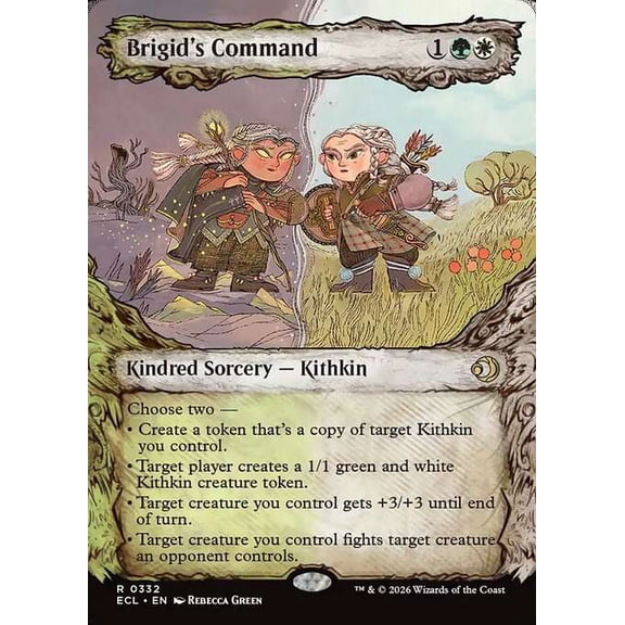 MtG Lorwyn Eclipsed Rare Brigid's Command [Showcase] #332
