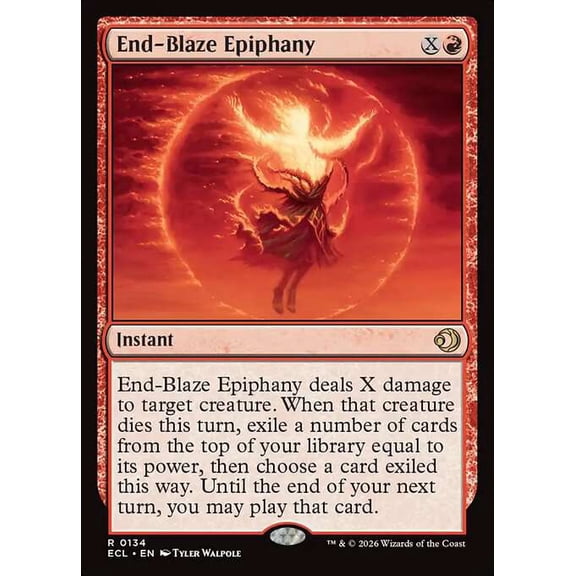 MtG Lorwyn Eclipsed Rare End-Blaze Epiphany #134