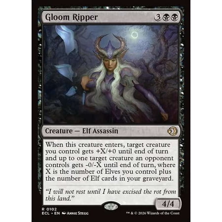MtG Lorwyn Eclipsed Rare Gloom Ripper #102
