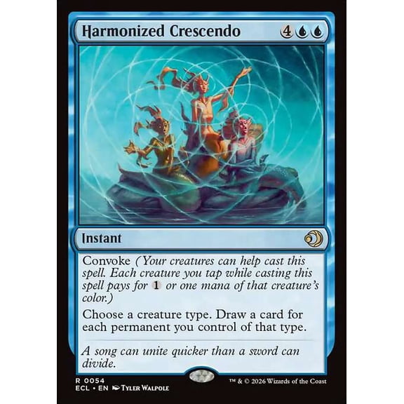 MtG Lorwyn Eclipsed Rare Harmonized Crescendo [FOIL] #54