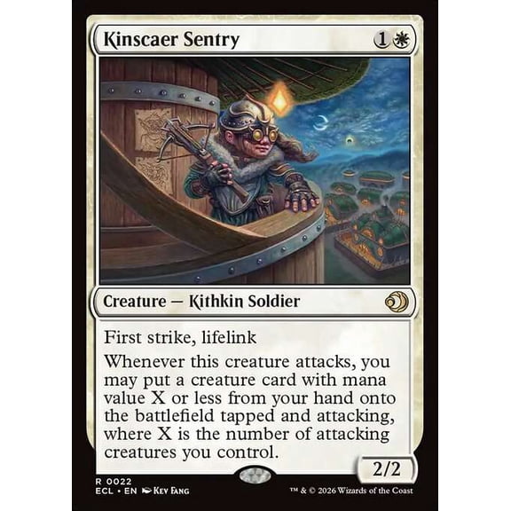 MtG Lorwyn Eclipsed Rare Kinscaer Sentry #22