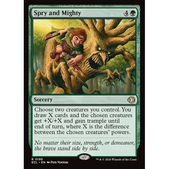 MtG Lorwyn Eclipsed Rare Spry and Mighty #195