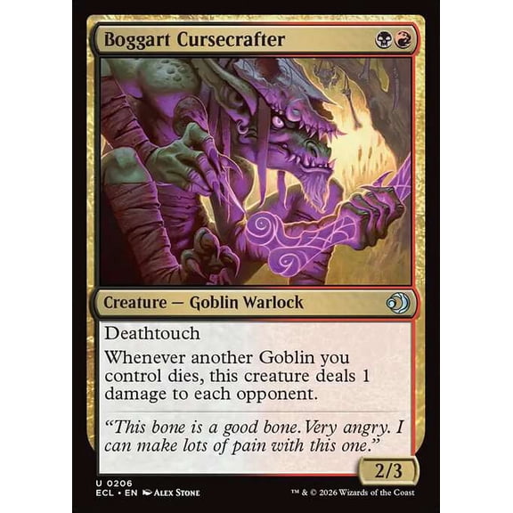 MtG Lorwyn Eclipsed Uncommon Boggart Cursecrafter #206