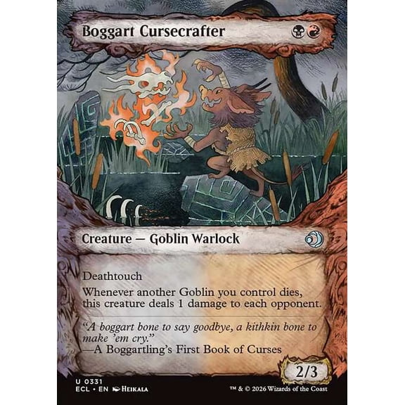 MtG Lorwyn Eclipsed Uncommon Boggart Cursecrafter [Showcase] #331