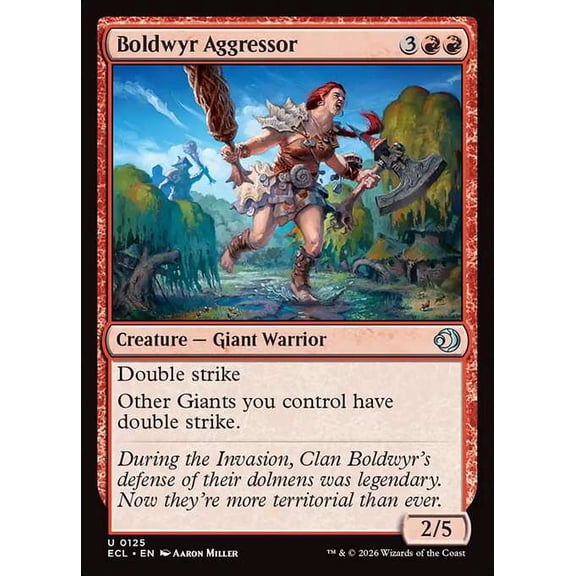 MtG Lorwyn Eclipsed Uncommon Boldwyr Aggressor #125