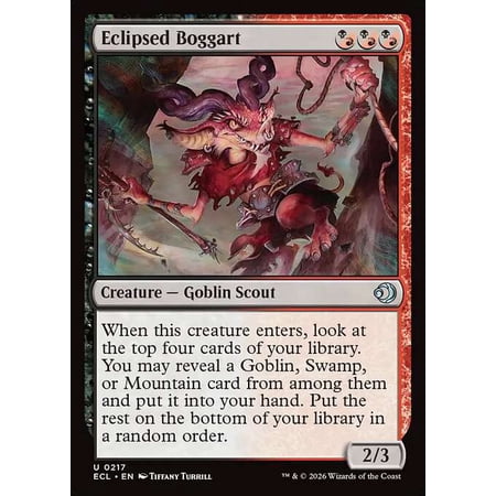 MtG Lorwyn Eclipsed Uncommon Eclipsed Boggart #217
