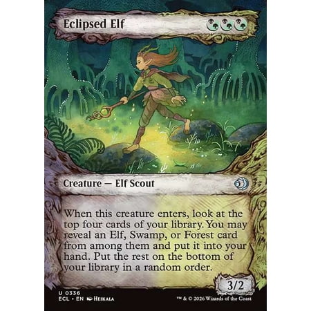 MtG Lorwyn Eclipsed Uncommon Eclipsed Elf [Showcase] #336