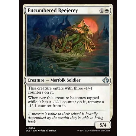 MtG Lorwyn Eclipsed Uncommon Encumbered Reejerey [FOIL] #14