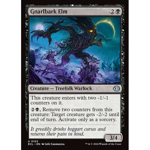 MtG Lorwyn Eclipsed Uncommon Gnarlbark Elm [FOIL] #103