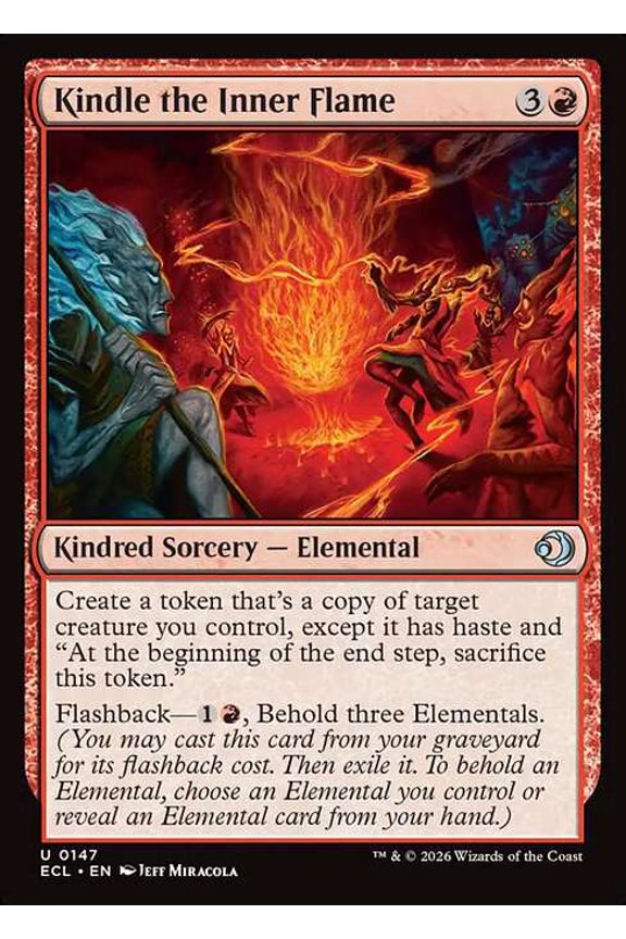 MtG Lorwyn Eclipsed Uncommon Kindle the Inner Flame #147