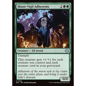 MtG Lorwyn Eclipsed Uncommon Moon-Vigil Adherents #184
