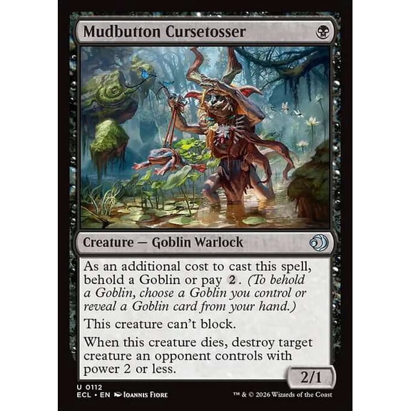 MtG Lorwyn Eclipsed Uncommon Mudbutton Cursetosser #112