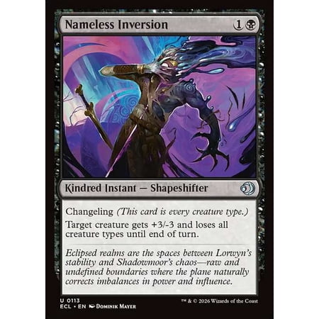 MtG Lorwyn Eclipsed Uncommon Nameless Inversion #113