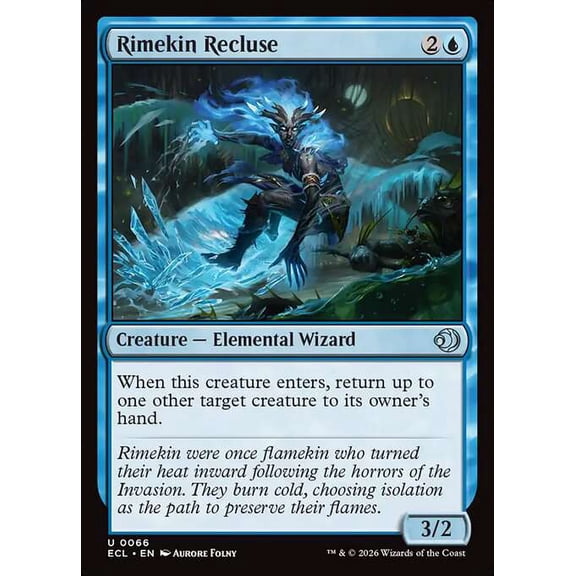 MtG Lorwyn Eclipsed Uncommon Rimekin Recluse [FOIL] #66