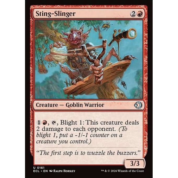 MtG Lorwyn Eclipsed Uncommon Sting-Slinger #161