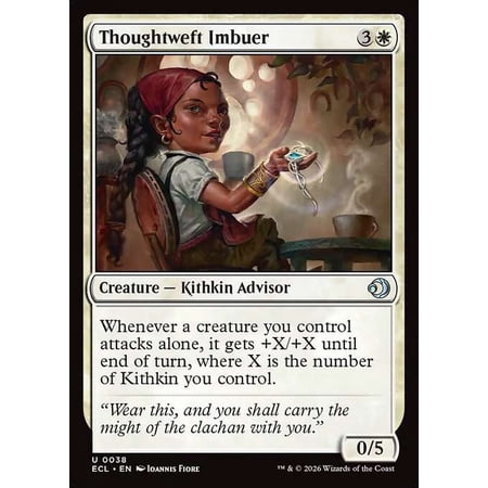 MtG Lorwyn Eclipsed Uncommon Thoughtweft Imbuer #38