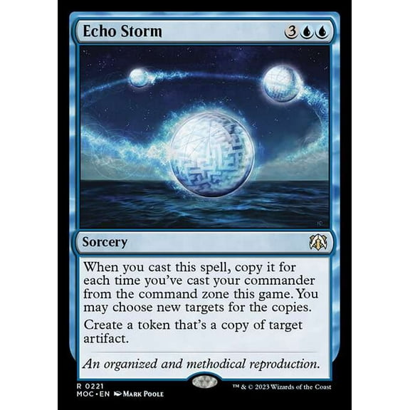 MtG March of the Machine Commander Rare Echo Storm #221
