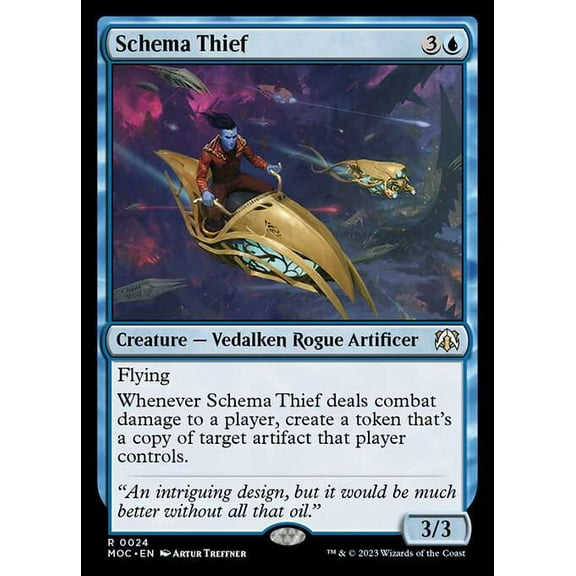 MtG March of the Machine Commander Rare Schema Thief #24