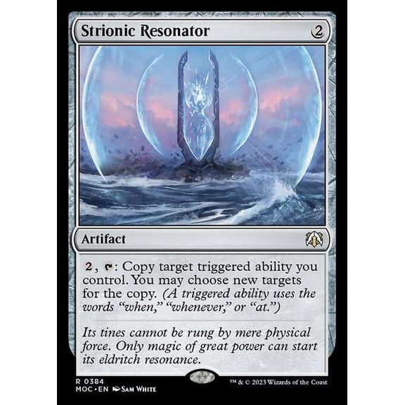 MtG March of the Machine Commander Rare Strionic Resonator #384