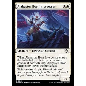 MtG March of the Machine Common Alabaster Host Intercessor #3
