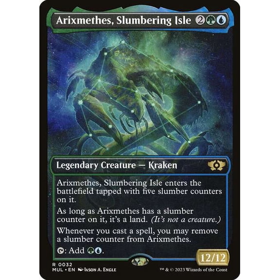 MtG March of the Machine Multiverse Legends Rare Arixmethes, Slumbering Isle [Showcase] #32