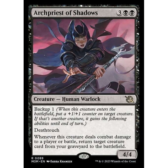 MtG March of the Machine Rare Archpriest of Shadows #89