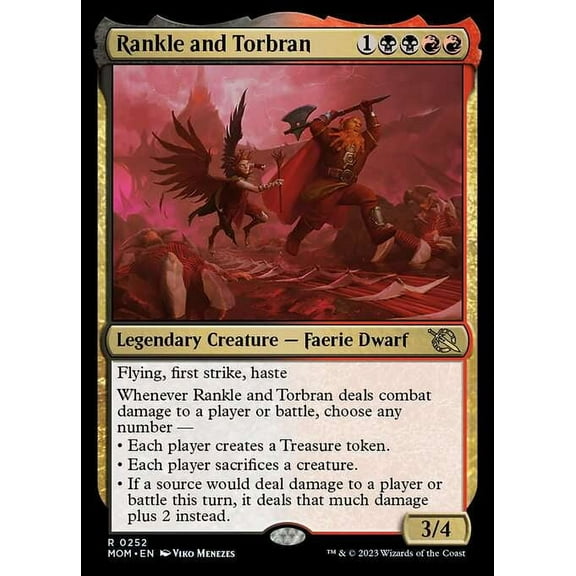 MtG March of the Machine Rare Rankle and Torbran #252