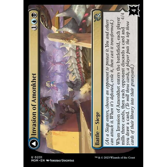 MtG March of the Machine Uncommon Invasion of Amonkhet // Lazotep Convert #231