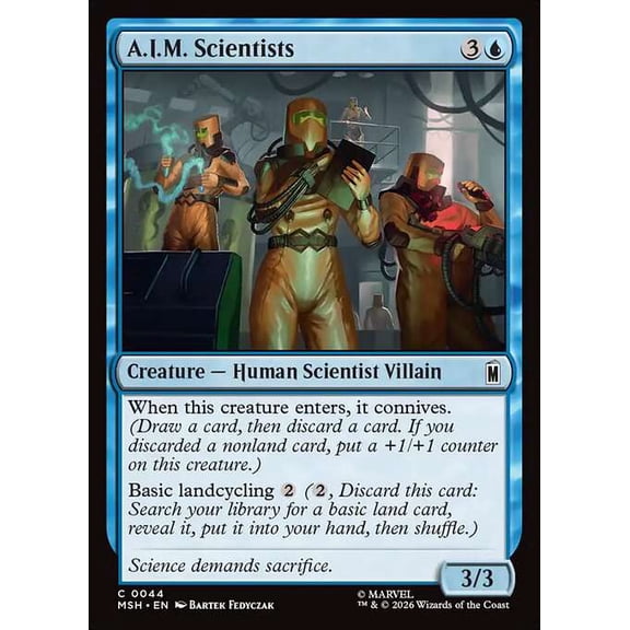 MtG Marvel Super Heroes Common A.I.M. Scientists #44