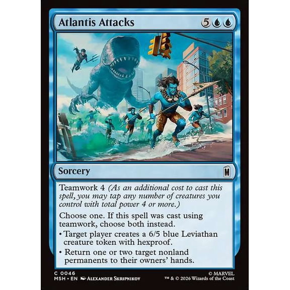 MtG Marvel Super Heroes Common Atlantis Attacks #46