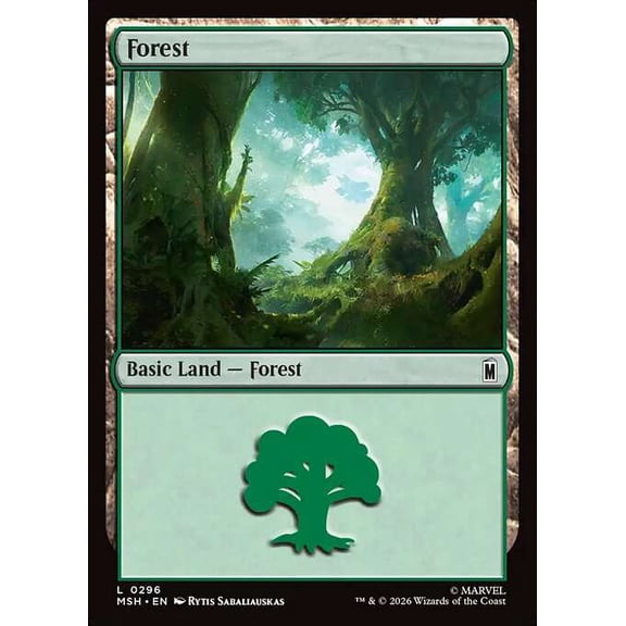 MtG Marvel Super Heroes Common Forest #296