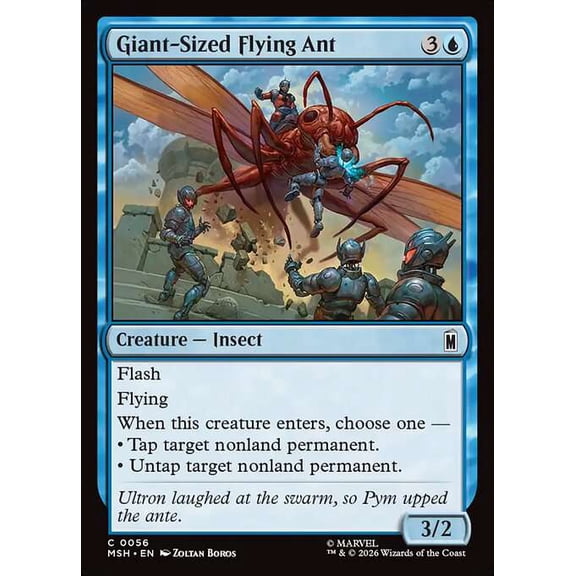 MtG Marvel Super Heroes Common Giant-Sized Flying Ant #56