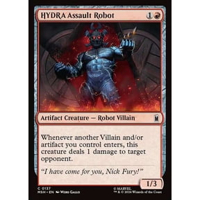 MtG Marvel Super Heroes Common HYDRA Assault Robot #137