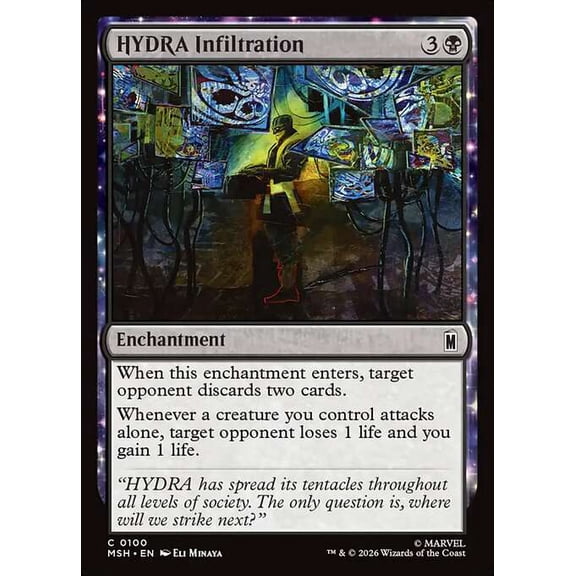 MtG Marvel Super Heroes Common HYDRA Infiltration #100