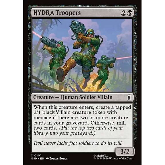 MtG Marvel Super Heroes Common HYDRA Troopers #101