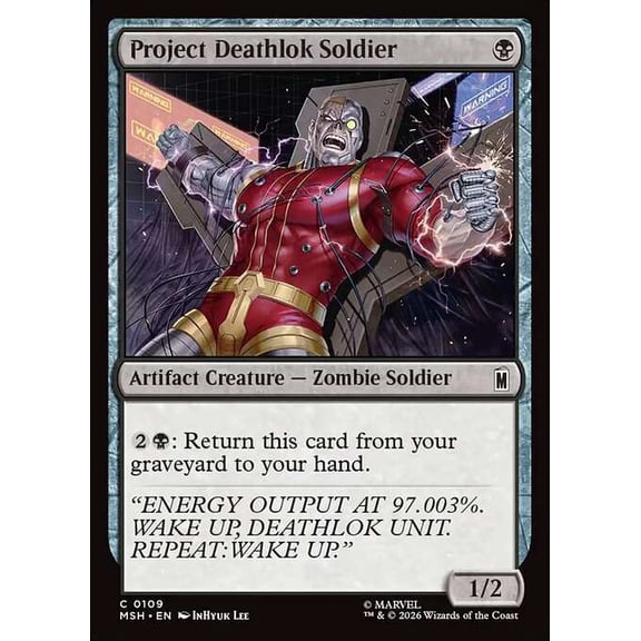MtG Marvel Super Heroes Common Project Deathlok Soldier [FOIL] #109