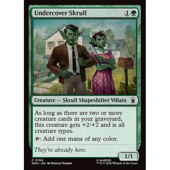 MtG Marvel Super Heroes Common Undercover Skrull #194