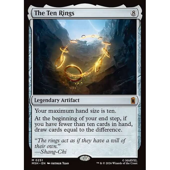 MtG Marvel Super Heroes Mythic Rare The Ten Rings #251