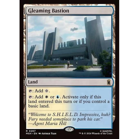 MtG Marvel Super Heroes Rare Gleaming Bastion #267