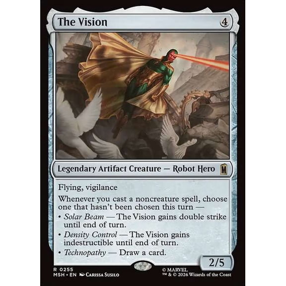MtG Marvel Super Heroes Rare The Vision [FOIL] #255