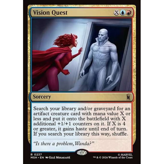 MtG Marvel Super Heroes Rare Vision Quest #237