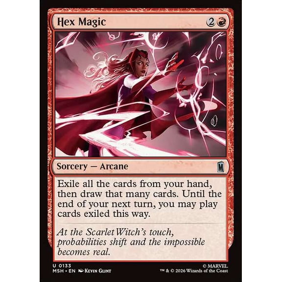 MtG Marvel Super Heroes Uncommon Hex Magic #133