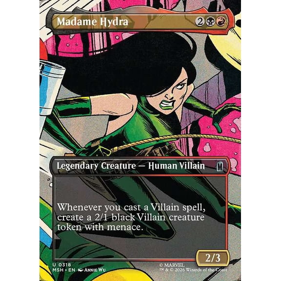 MtG Marvel Super Heroes Uncommon Madame Hydra [Borderless Scene] #318