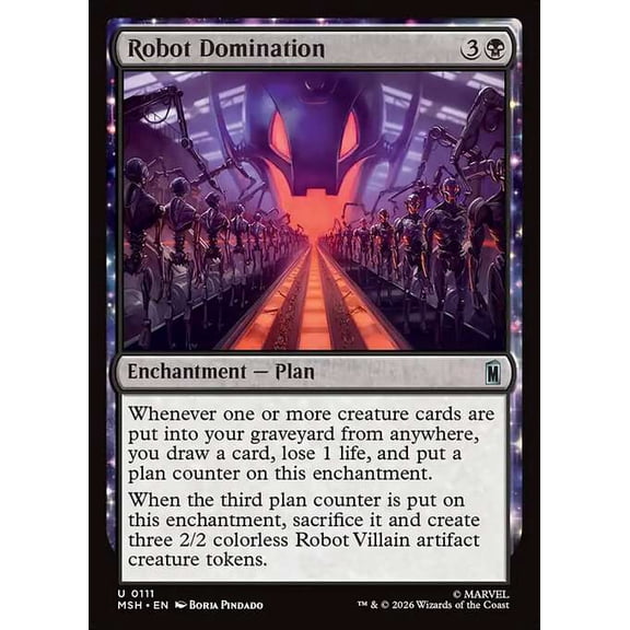MtG Marvel Super Heroes Uncommon Robot Domination #111